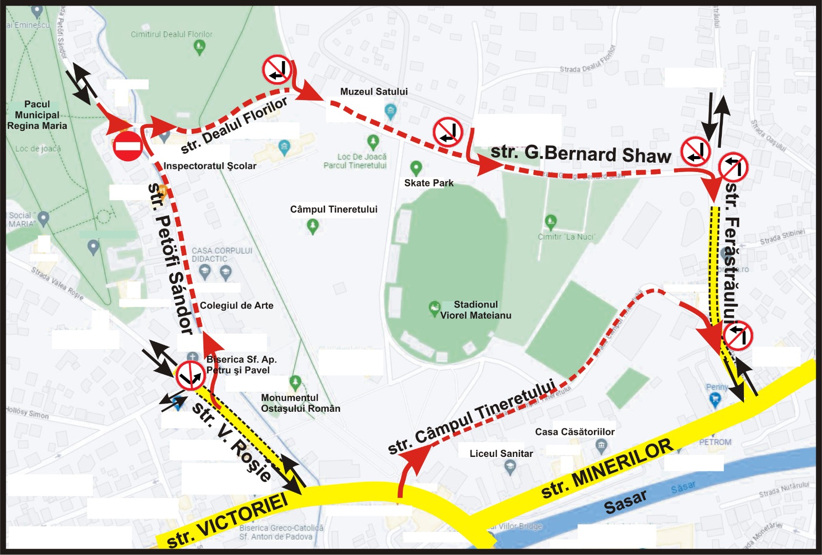Comunicat de presă </br> Primarul Cătălin Cherecheș demarează un program-pilot pentru eficientizarea circulației în zona Colegiului de Arte și a Parcului Municipal Regina Maria